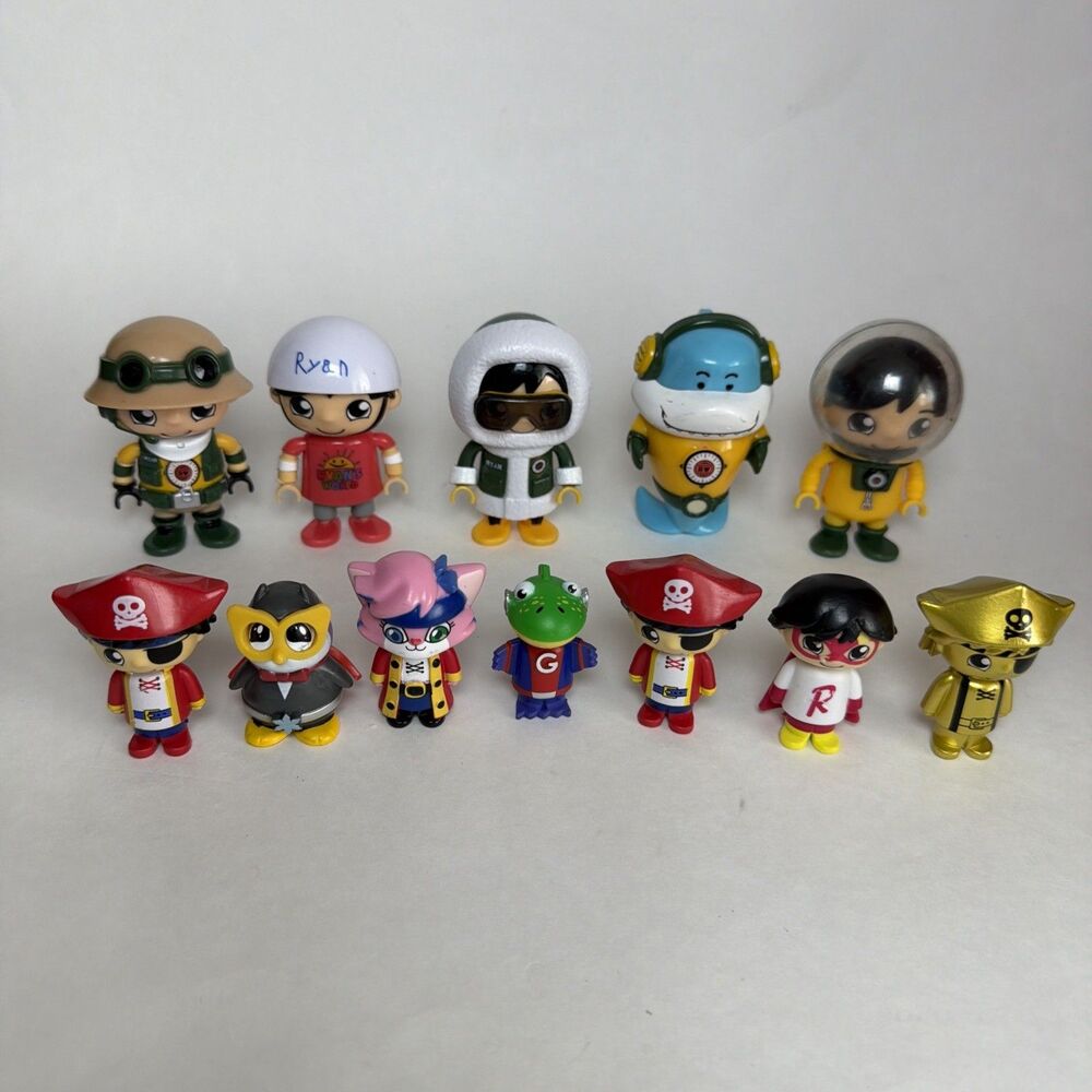 Ryan's World Toy Figures Lot Of 12 Assorted Figurines